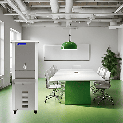 Blue Star SDLX 240 water cooler in a modern office environment. Blue Star SDLX 240 water cooler in a modern office environment.