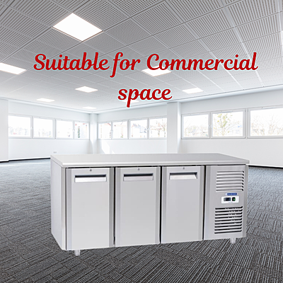 Durable and easy-to-clean Blue Star Under Counter Chiller with removable gasket.