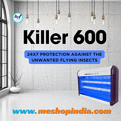 Close-up of the Avro Killer 600, highlighting its sleek design and UV light tubes. Close-up of the Avro Killer 600, highlighting its sleek design and UV light tubes.
