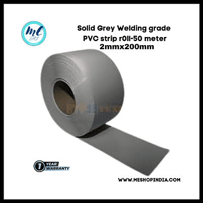Buzz Lite PVC Roll-Welding Grade 50 mtr-2 MM x 200 mm Solid Grey with 12 months warranty