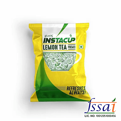 Atlantis Instacup Lemon Tea Powder Premix, 100 Gram, lemon Flavor Atlantis Instacup Lemon Tea Powder Premix, 100 Gram, lemon Flavor