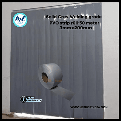 Buzz Lite PVC Roll-Welding Grade 50 mtr-3 MM x 200 mm Solid Grey with 12 months warranty