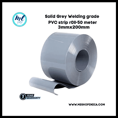 Buzz Lite PVC Roll-Welding Grade 50 mtr-3 MM x 200 mm Solid Grey with 12 months warranty