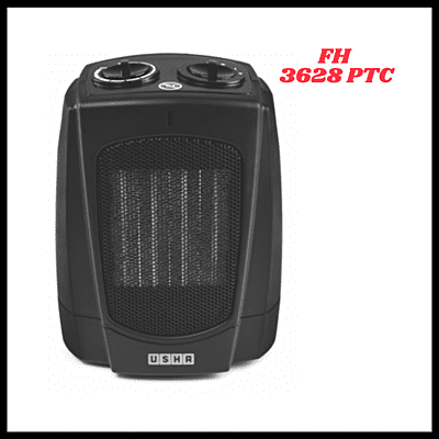 Usha FH 3628 ptc element heater with Safety tip over protection