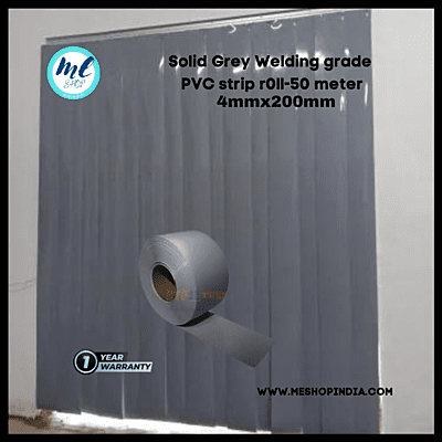 Buzz Lite PVC Roll-Welding Grade 50 mtr-24 MM x 200 mm Solid Grey with 12 months warranty