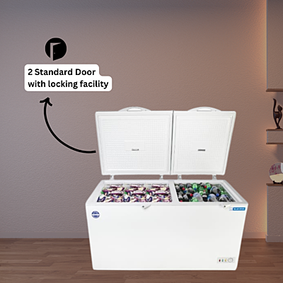 Blue star Cooler and Deep Freezer 275 Litre Price-CHFK275DGS-White with 2 standard door Blue star Cooler and Deep Freezer 275 Litre Price-CHFK275DGS-White with 2 standard door