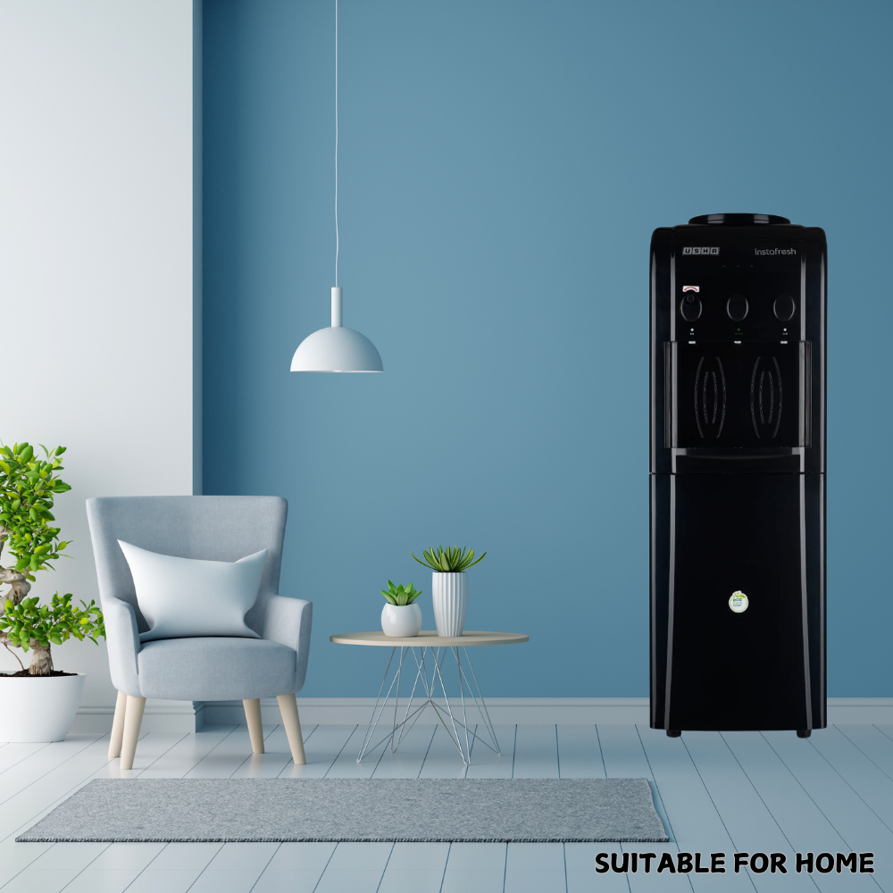 Suitable for Home: Usha Instafresh water dispenser with Cooling Cabinet Suitable for Home: Usha Instafresh water dispenser with Cooling Cabinet