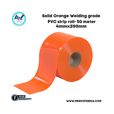 Buzz Lite PVC Roll-Welding Grade 50 mtr-4 MM x 200 mm Solid Orange with 12 months warranty