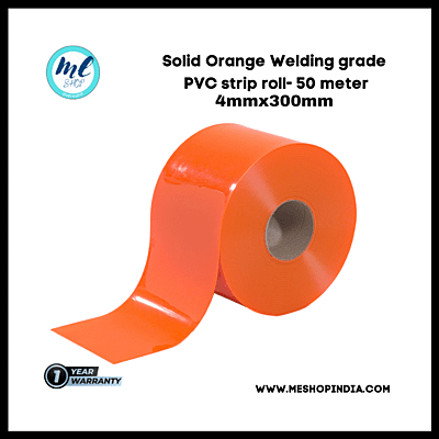 Buzz Lite PVC Roll-Welding Grade 50 mtr-4 MM x 300 mm Solid Orange with 12 months warranty