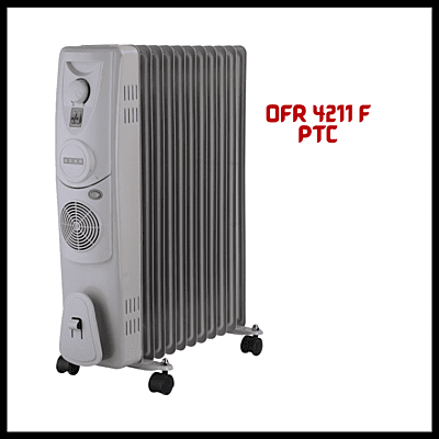 Usha 4211 F PTC OFR heater with Tip Over Protection