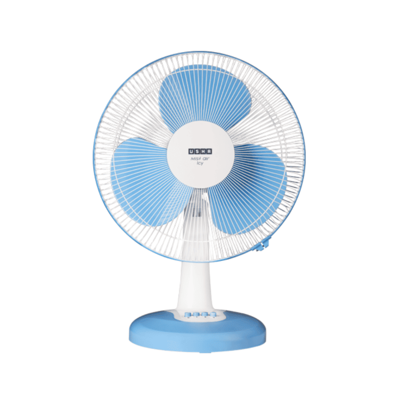Usha Mist Air Icy Table Fans with 400mm Sweep Speed
