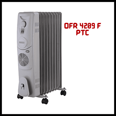 Usha 4209 F PTC OFR heater with Tip Over Protection