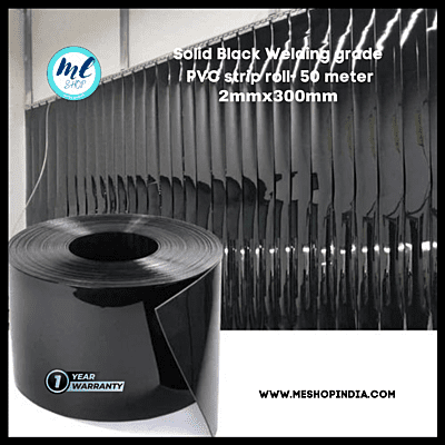 Buzz Lite PVC Roll-Welding Grade 50 mtr-2 MM x 300 mm Solid Black with 12 months warranty