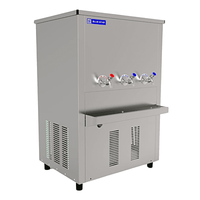 Modern office setting with a Blue Star CW150150-3t water cooler in the background. Modern office setting with a Blue Star CW150150-3t water cooler in the background.