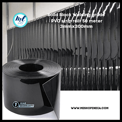 Buzz Lite PVC Roll-Welding Grade 50 mtr-3 MM x 300 mm Solid Black with 12 months warranty