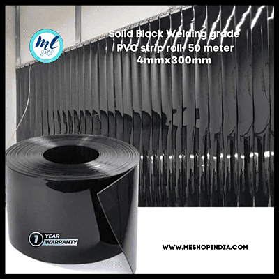 Buzz Lite PVC Roll-Welding Grade 50 mtr-4 MM x 300 mm Solid Black with 12 months warranty