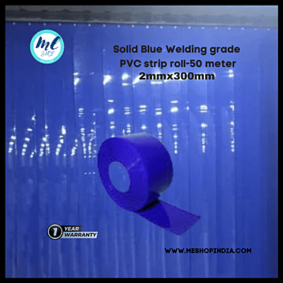 Buzz Lite PVC Roll-Welding Grade 50 mtr-2 MM x 300 mm Solid Blue with 12 months warranty