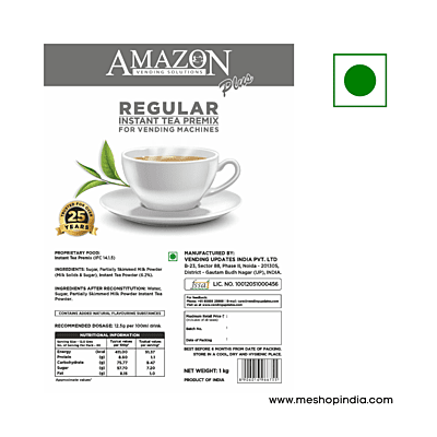 AMAZON Plus Regular 3 in 1 Instant Tea Plain Plus Premix-1000Gram AMAZON Plus Regular 3 in 1 Instant Tea Plain Plus Premix-1000Gram