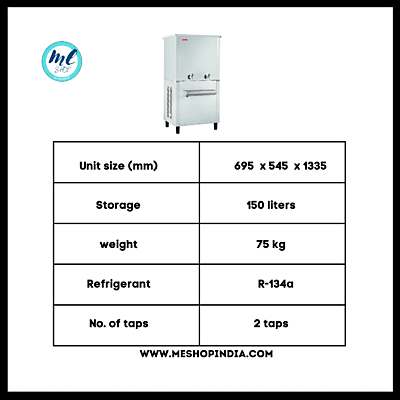 Usha SS150150G Green gas 150 liter water cooler Usha SS150150G Green gas 150 liter water cooler