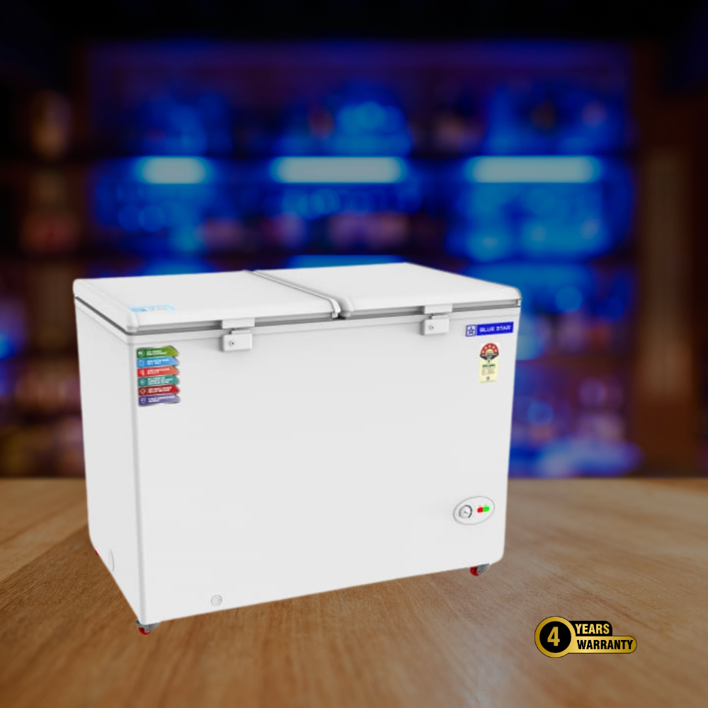 Blue star Hard Top 400 liter Chest  Freezer-CF5-396NEYW with 4 years comprehensive warranty