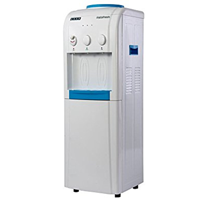 Side look of Usha Instafresh water dispenser with cooling cabinet Side look of Usha Instafresh water dispenser with cooling cabinet