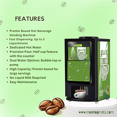 Hot beverage vending machine for offices or waiting areas. Hot beverage vending machine for offices or waiting areas.