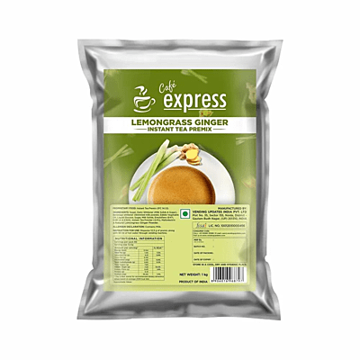 Cafe Express Lemongrass Ginger Tea Premix-1000gm-Lemongrass Ginger Flavour Cafe Express Lemongrass Ginger Tea Premix-1000gm-Lemongrass Ginger Flavour