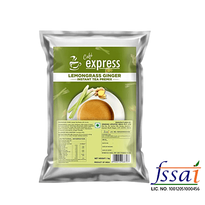 Cafe Express Lemongrass Ginger Tea Premix-1000gm-Lemongrass Ginger Flavour Cafe Express Lemongrass Ginger Tea Premix-1000gm-Lemongrass Ginger Flavour