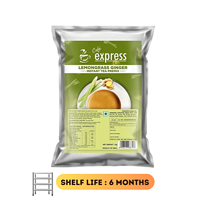 Cafe Express Lemongrass Ginger Tea Premix-1000gm-Lemongrass Ginger Flavour Cafe Express Lemongrass Ginger Tea Premix-1000gm-Lemongrass Ginger Flavour