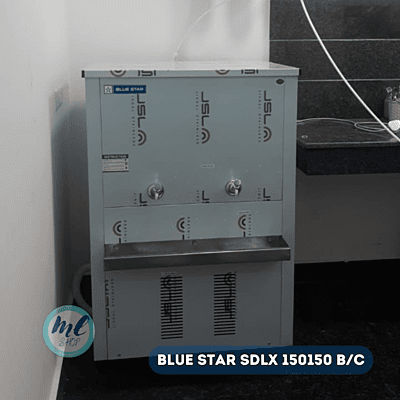 Original view of Blue star SDLX 150150C-150 liter storage water cooler with ISI mark Original view of Blue star SDLX 150150C-150 liter storage water cooler with ISI mark