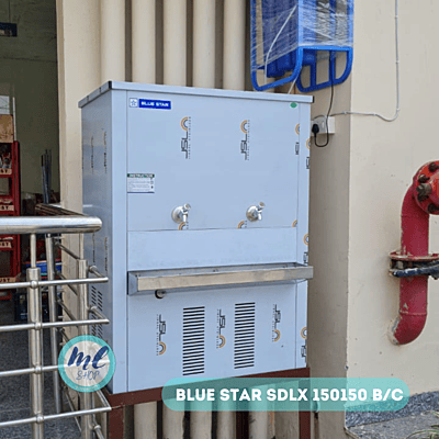 Original view of Blue star SDLX 150150C-150 liter storage water cooler with ISI mark Original view of Blue star SDLX 150150C-150 liter storage water cooler with ISI mark