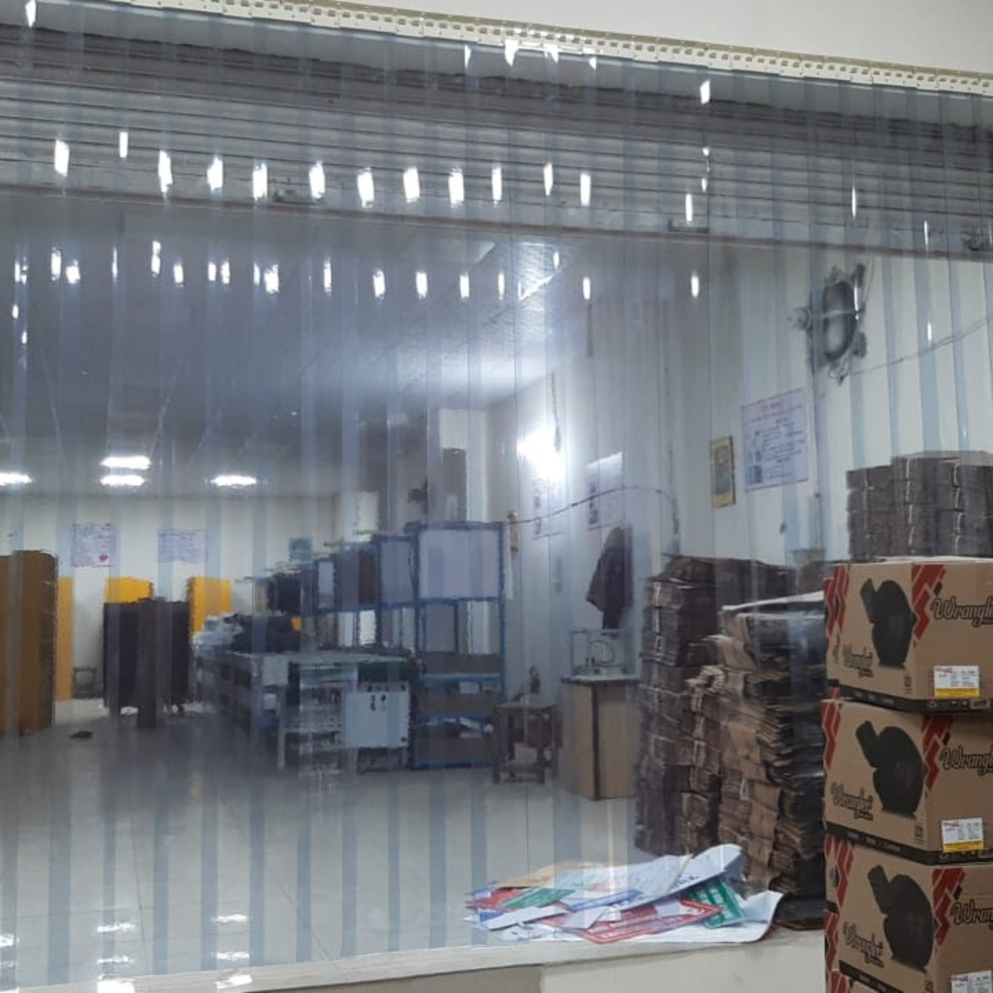 Buzz lite riptide premium pvc strip curtain to create partitions Buzz lite riptide premium pvc strip curtain to create partitions