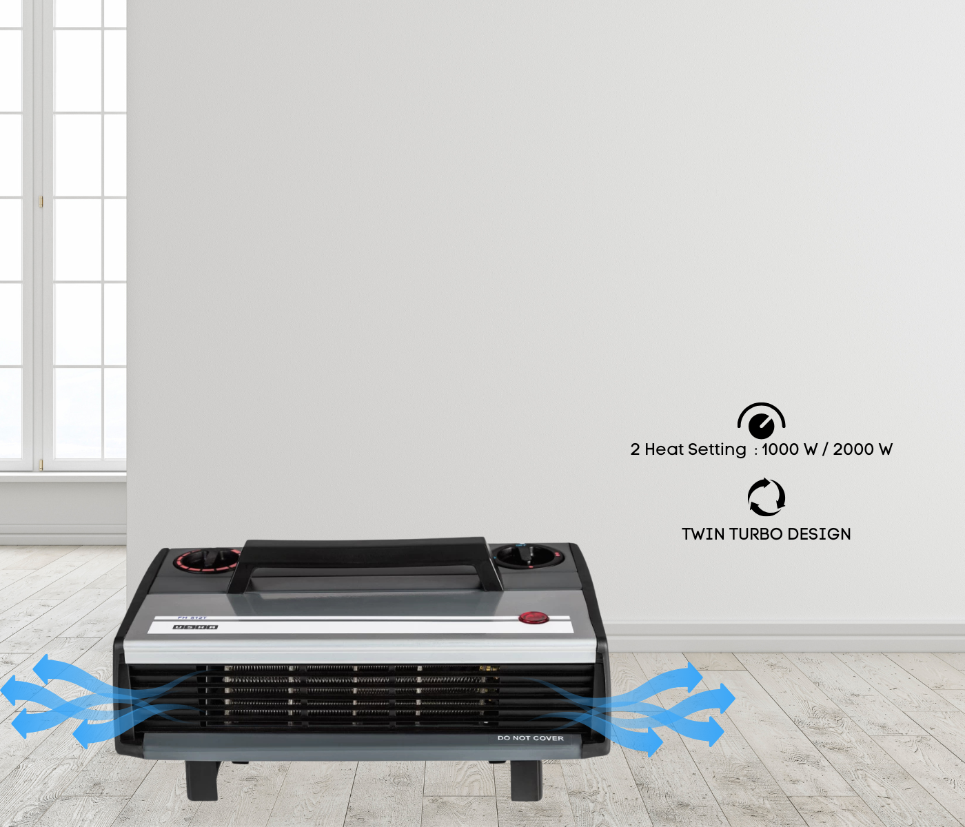 Usha HC 812 T Instant room Heater- 2000 W