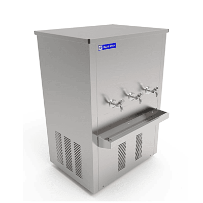 Front look of Blue star PC 150150-3T water cooler with 150 liter storage