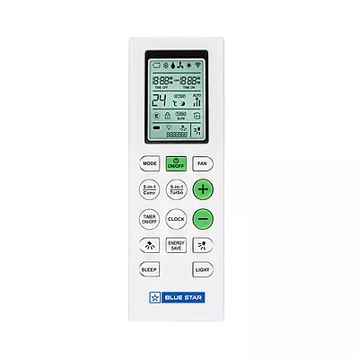 Blue Star G Smart Wi-Fi Series IC318GNUS Inverter Split AC-1.5 Ton 3 Star with Large display Remote Blue Star G Smart Wi-Fi Series IC318GNUS Inverter Split AC-1.5 Ton 3 Star with Large display Remote