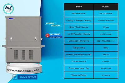 Environmentally friendly Blue Star SDLX 200400B water cooler. Environmentally friendly Blue Star SDLX 200400B water cooler.