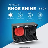 Avro shoe shine machine SS 03 Black metal body 40 watt motor with black and red brushes
