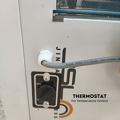 Thermostat controller view of Blue star PC 150150-3T water cooler with 150 liter storage Thermostat controller view of Blue star PC 150150-3T water cooler with 150 liter storage