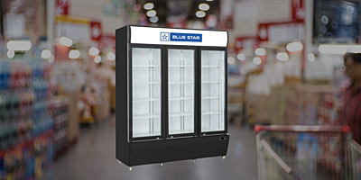 Suitable for Super Market: Blue Star Visi Cooler-VC1200CD-BLACK with Uniform Cooling Suitable for Super Market: Blue Star Visi Cooler-VC1200CD-BLACK with Uniform Cooling