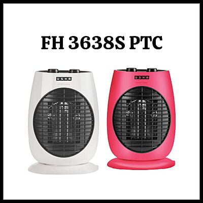 Usha FH 3638S ptc element heater with infrared sensing technology