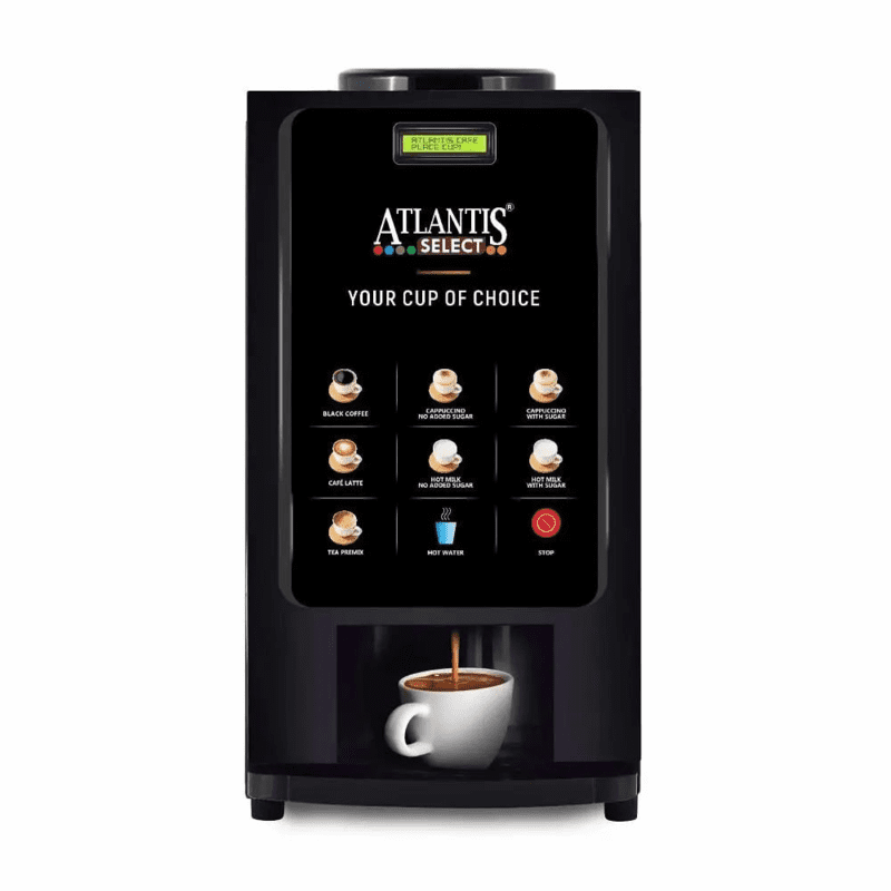 Atlantis Select-7-hot-beverage-option coffee vending Machine