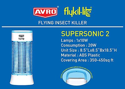 Experience the Difference with the Avro Flying Insect Killer Supersonic 2 Experience the Difference with the Avro Flying Insect Killer Supersonic 2