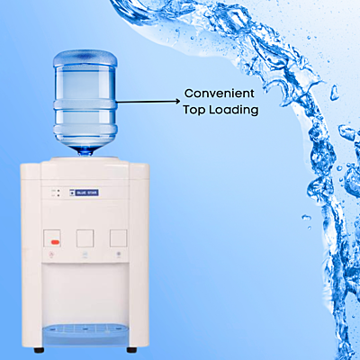 Blue star Bottled Water Dispenser with Convenient top loading Blue star Bottled Water Dispenser with Convenient top loading