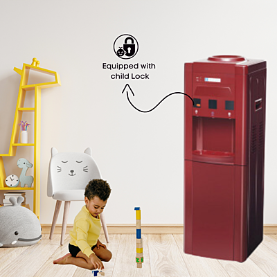 Blue star BWD3FMRGA-Maroon Water dispenser Equipped with child lock Blue star BWD3FMRGA-Maroon Water dispenser Equipped with child lock