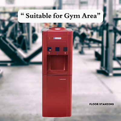 Suitable for Large Gym Area: Blue star BWD3FMRGA-Maroon Water dispenser with cooling cabinet Suitable for Large Gym Area: Blue star BWD3FMRGA-Maroon Water dispenser with cooling cabinet