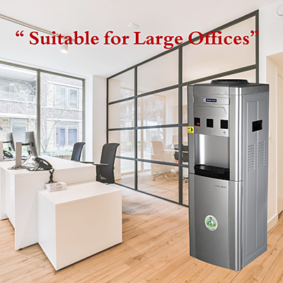 Suitable for Large Offices: Blue star BWD3FMRGA- Grey Water dispenser with cooling cabinet Suitable for Large Offices: Blue star BWD3FMRGA- Grey Water dispenser with cooling cabinet