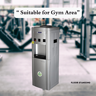 Suitable for Large Gym Area: Blue star BWD3FMRGA- Grey Water dispenser with cooling cabinet Suitable for Large Gym Area: Blue star BWD3FMRGA- Grey Water dispenser with cooling cabinet