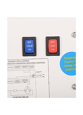 Blue Star Water Dispenser with Cold and Hot ON/OFF switch Blue Star Water Dispenser with Cold and Hot ON/OFF switch