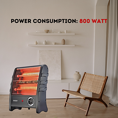 Padmini Quartz Heater Lava 800 with 800 watt Power Consumption Padmini Quartz Heater Lava 800 with 800 watt Power Consumption