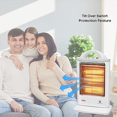 Padmini TRYLO 1200 Halogen Heater with Tip Over heat Protection. Padmini TRYLO 1200 Halogen Heater with Tip Over heat Protection.